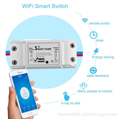 OEM Intelligent Saving 220V EU US UK Electrical Wireless Remote Control Smart Wifi Water Heater Wall Light Power Switch